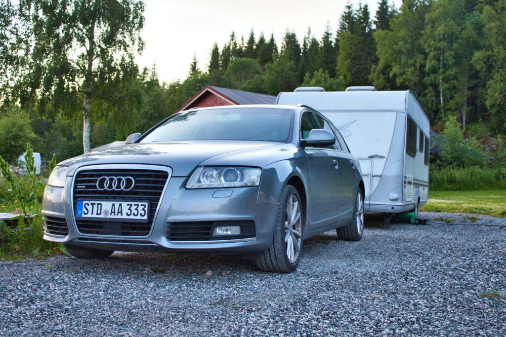 Einparken mit dem Wohnwagen